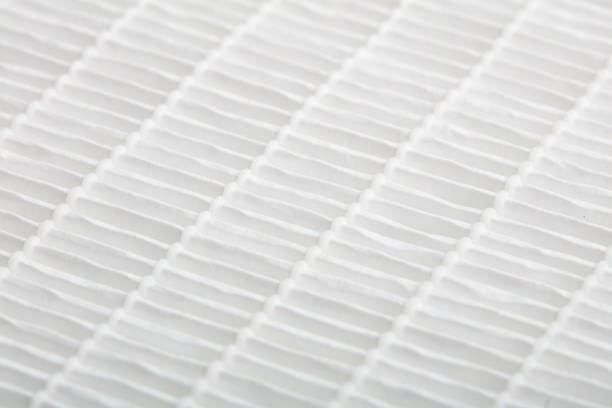 istock Closeup view on air filter. Filtration concept. High efficiency air filter for HVAC system. 962888492
