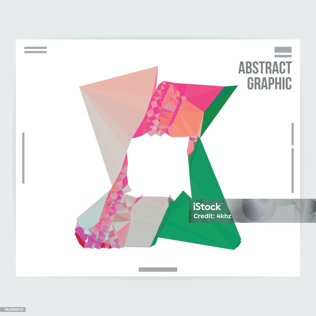 Distorted Type Layout Abstract Distorted Shape Graphic Design Layout Template Stock ...