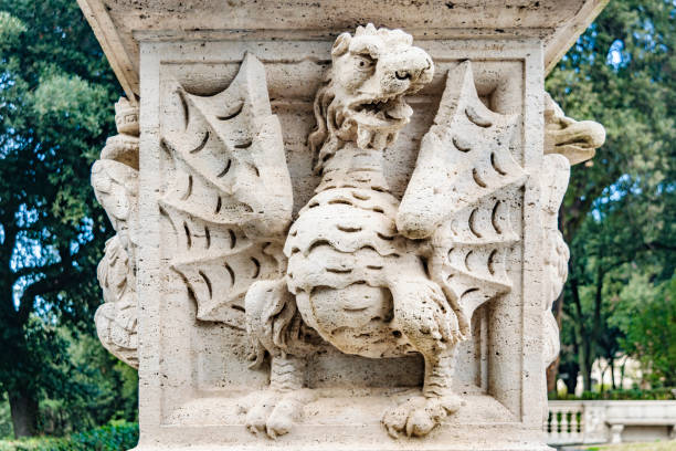 istock Dragon Sculpture, Villa Borghese, Rome, Italy 962904070