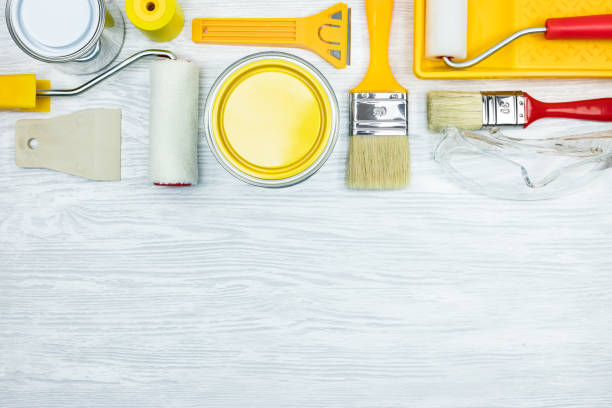 istock house renovation tools on grey wooden background flat view 962904478