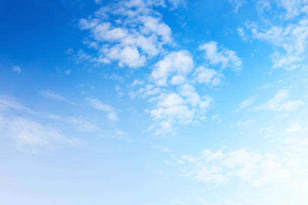 istock beautiful blue sky background with cloud and sunset light 962911490
