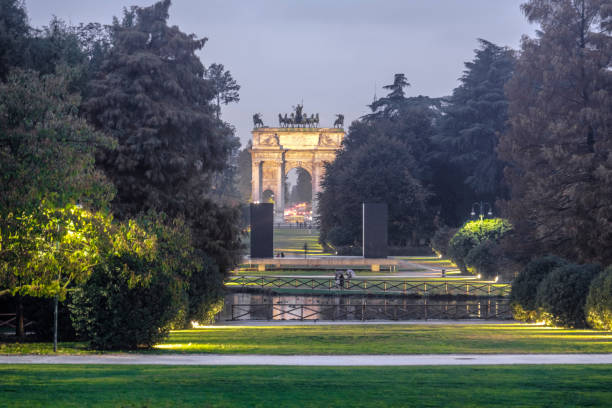 istock Milan: Sempione park at evening 962916168