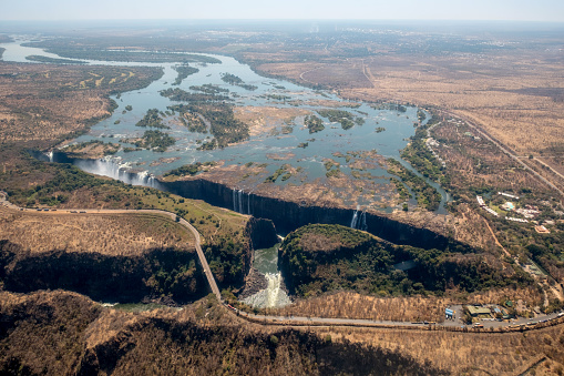 Victoria falls Aerial view