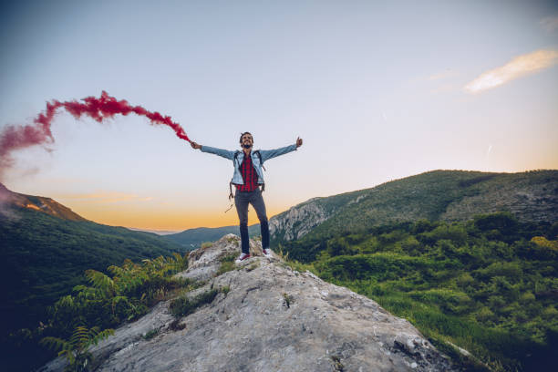 istock On top of the mountain 962929140