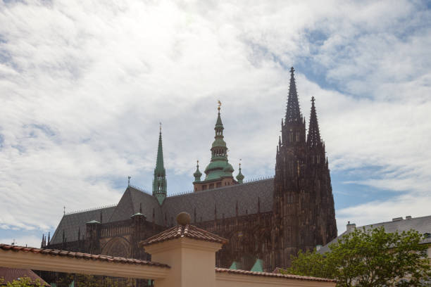 Cathedral of St. Vita.  Prague, Czech Republic stock photo