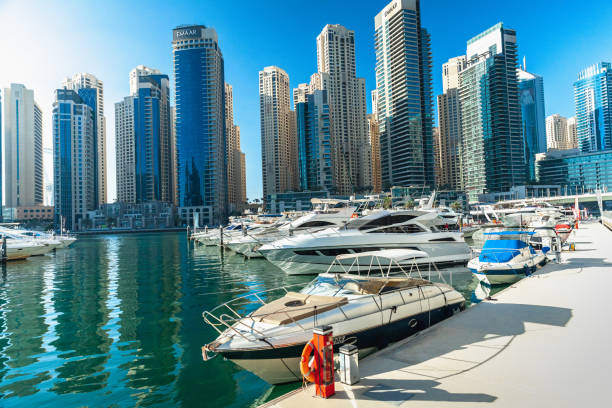 istock Apartament and office buildings in Dubai Marine 962939310