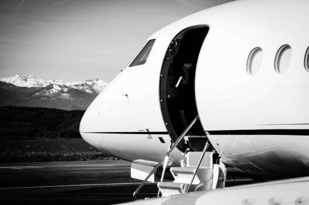 Falcon Business Jet waiting for Customers