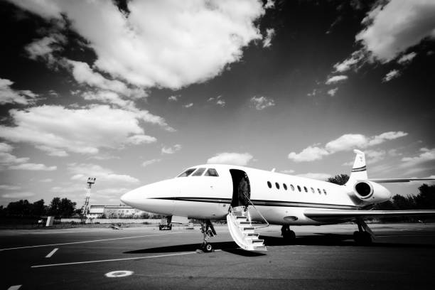 istock Falcon Business Jet Ready to Go 962945924