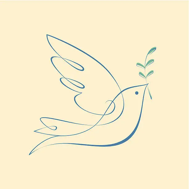 Vector illustration of Dove_of_Peace
