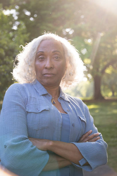 istock Serious Senior Woman Outside 962952858