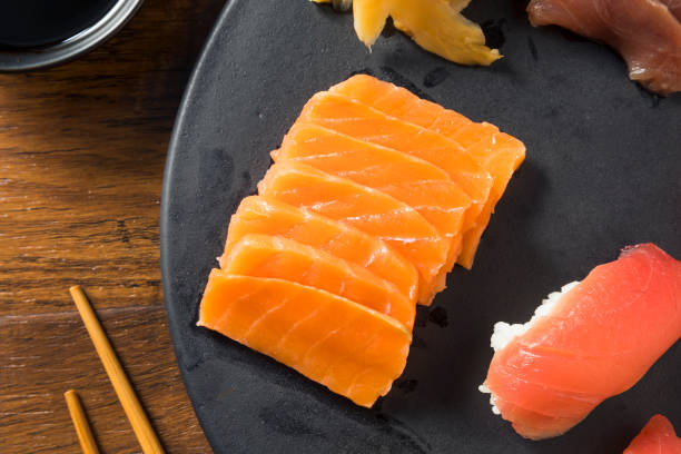 istock Raw Japanese Salmon Sashimi 962954024