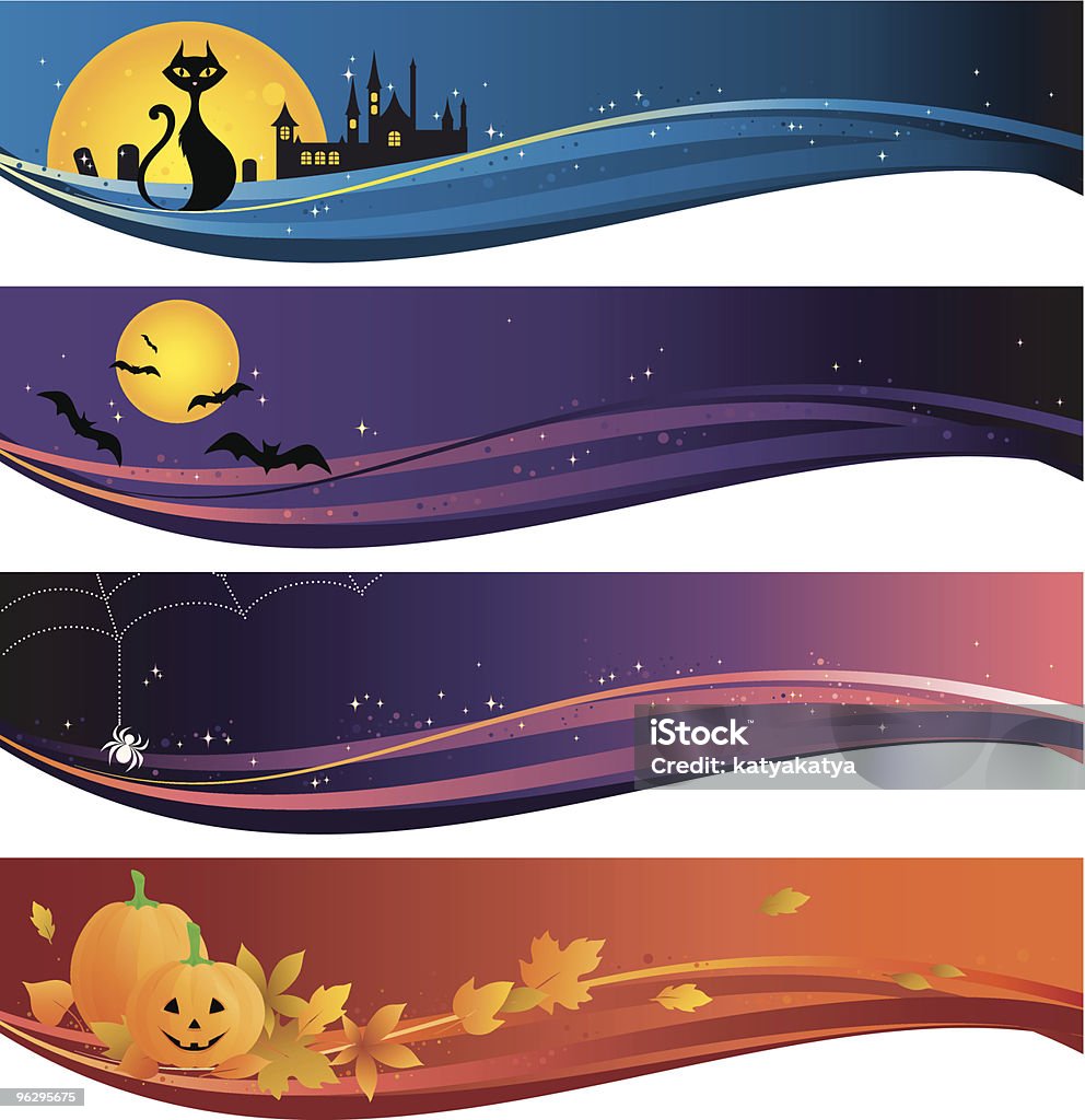 halloween_banner A set of halloween banners. Saved in AI, EPS and JPG.  Abstract stock vector