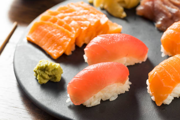 istock Raw Japanese Salmon Sashimi 962958242