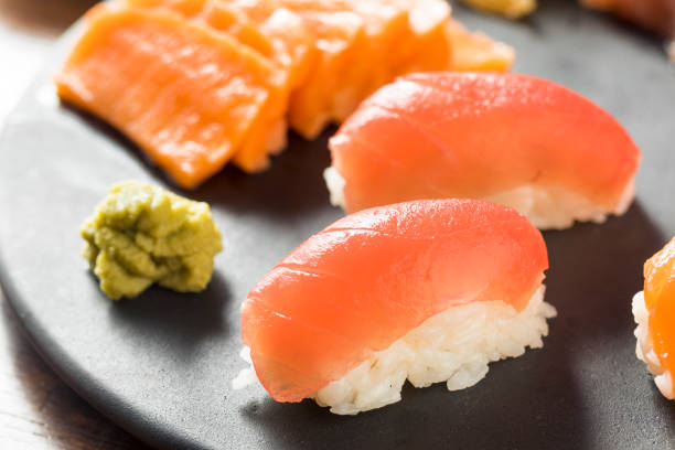 istock Raw Japanese Salmon Sashimi 962958702