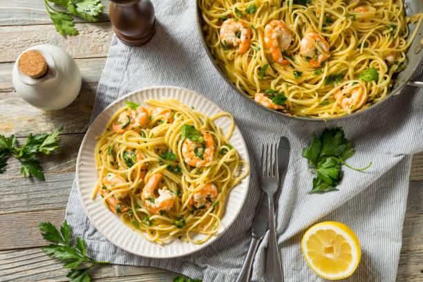 istock Homemade Lemon Shrimp Scampi 962959658