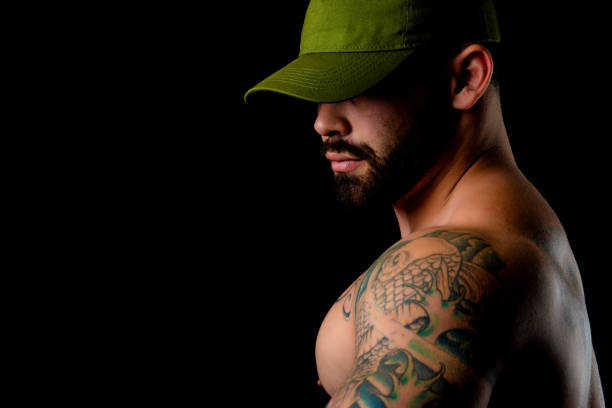 istock Muscular Shirtless Man In Studio 962964416