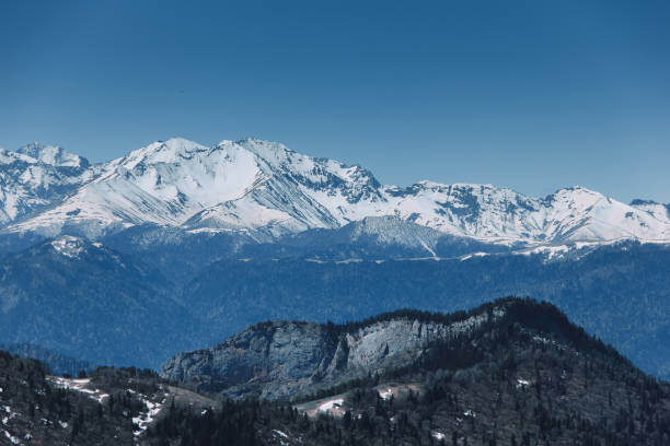 istock High mountains; snow peaks; caucasus; the Main Caucasian ridge 962964718