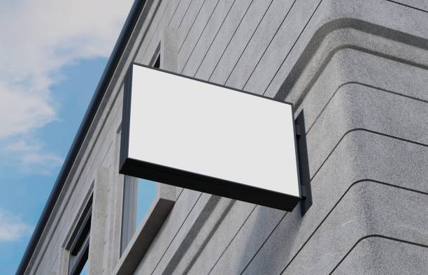 istock Outdoor signage, signboard mockup 962965168