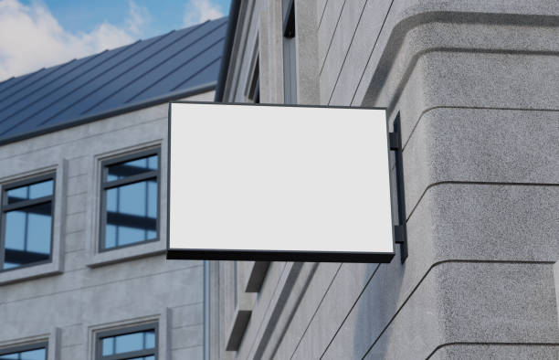 istock Outdoor signage, signboard mockup 962965208