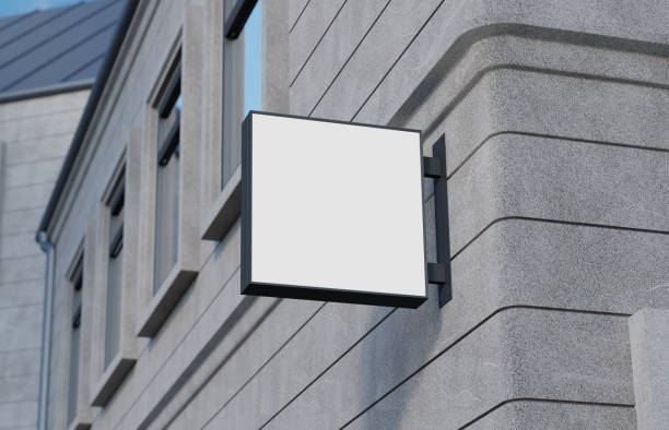 istock Outdoor signage, signboard mockup 962965506