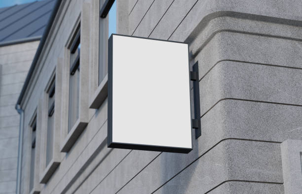 istock Outdoor signage, signboard mockup 962965508
