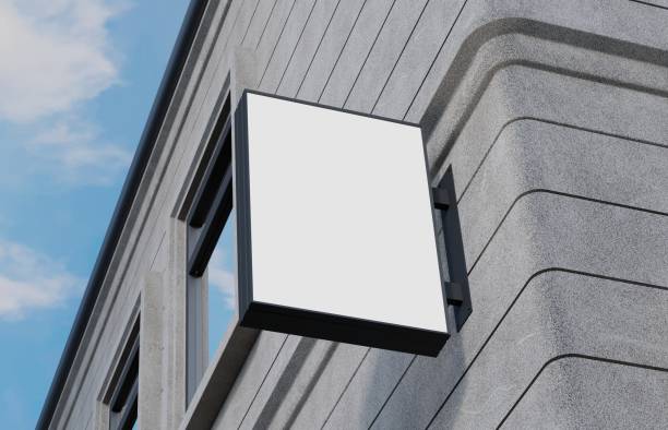 istock Outdoor signage, signboard mockup 962965550