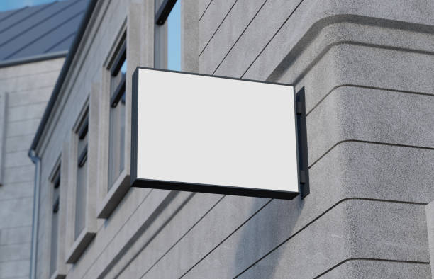 istock Outdoor signage, signboard mockup 962965578