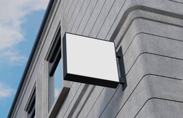 istock Outdoor signage, signboard mockup 962965582