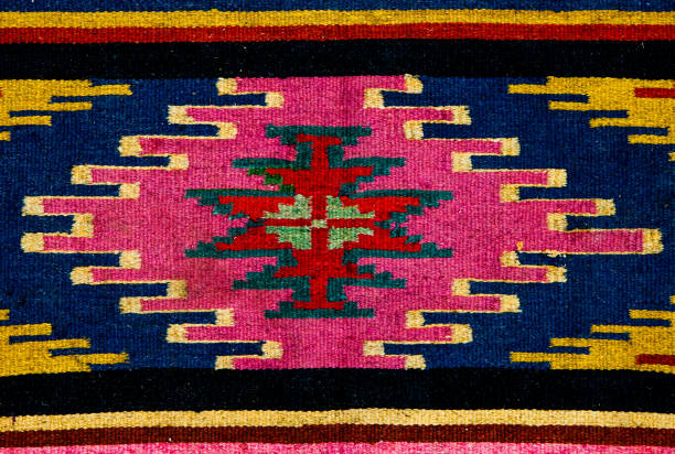 istock Romanian traditional embroidery. Ethnic texture design. Traditional carpet design. Carpet ornaments. Rustic carpet design. 962965982