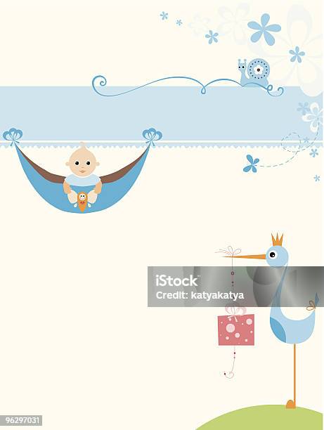 Детские Design — стоковая векторная графика и другие изображения на тему Младенец - Младенец, Ребёнок, Аист