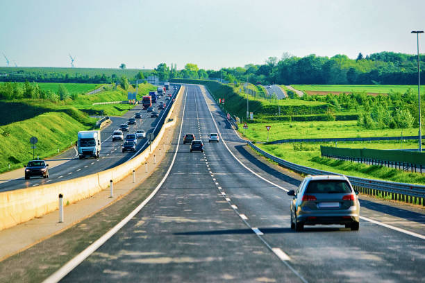 istock Car on road in South Moravia 962975474