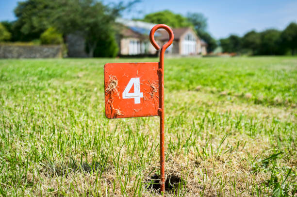 istock Golf Pitch and Putt Hole Flag 962975588