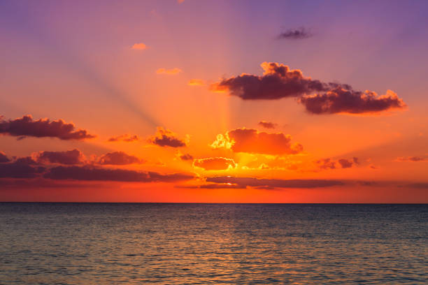 istock Sunset on the Caribbean sea. 962979862