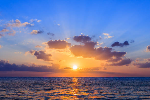 istock Sunset on the Caribbean sea. 962980002
