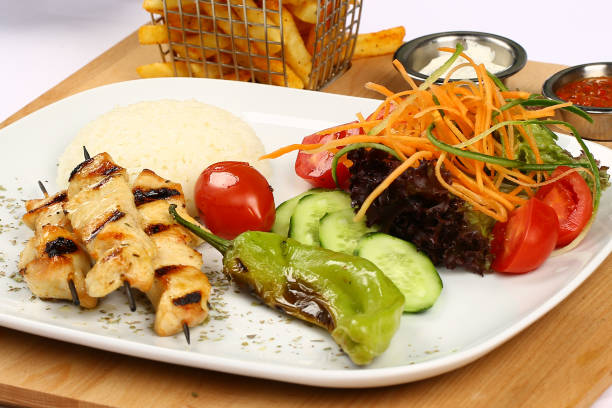 istock Chicken kebab on skewers 962985150
