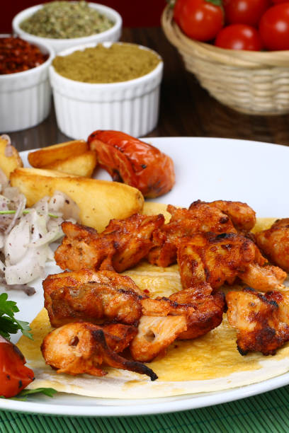 istock Chicken kebab on skewers 962985520
