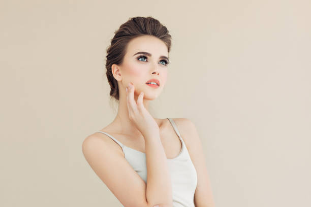 istock Beautiful woman with make-up 962989086
