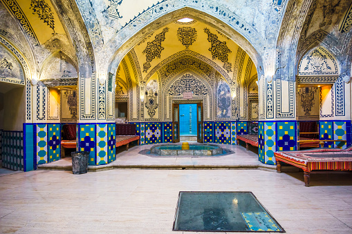 Inside view of Sultan Amir bathhouse by kashan in Iran