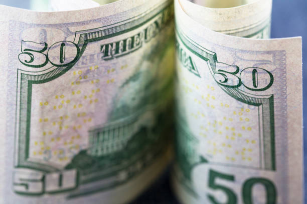 istock Macro shot of fifty dollars bill 963000204