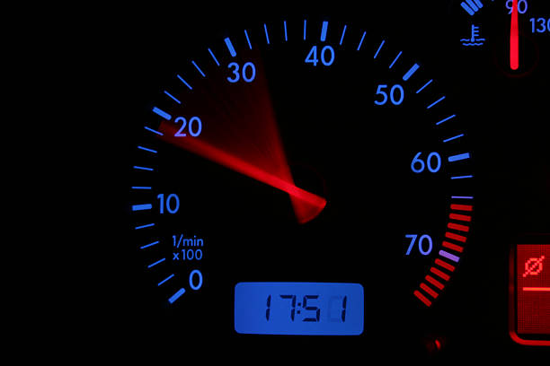 Acceleration Rev counter with great colour scheme accelerating over 1.5 seconds Revving stock pictures, royalty-free photos & images