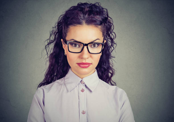istock Serious young woman in glasses 963003456