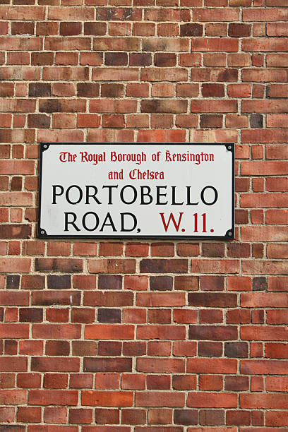 Portobello Road, London stock photo