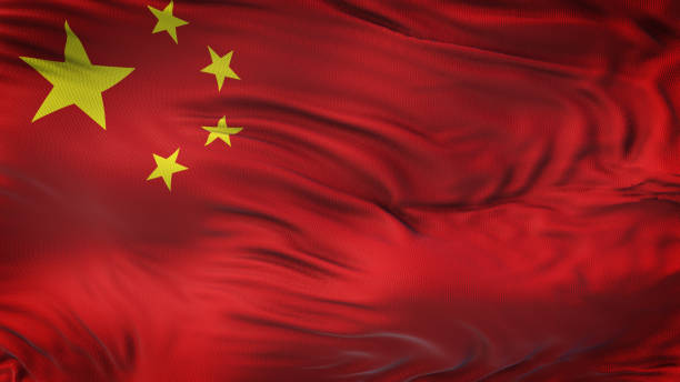 istock CHINA Realistic Waving Flag Background 963015480