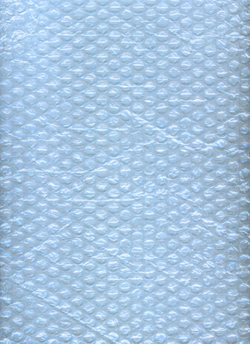 Cool blue bubble wrap, great for background texture. Good for protecting things too!