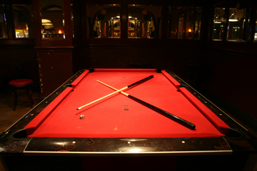 pool table in pub