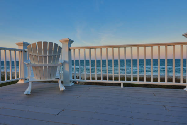 istock Enjoy the view of the ocean from a chair while on vacation 963079882