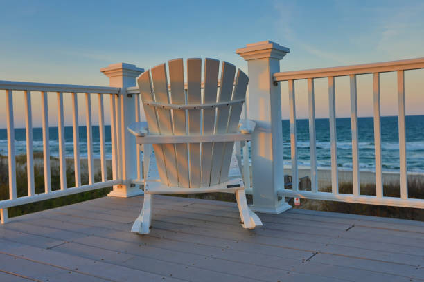 istock Enjoy the view of the ocean from a chair while on vacation 963079892