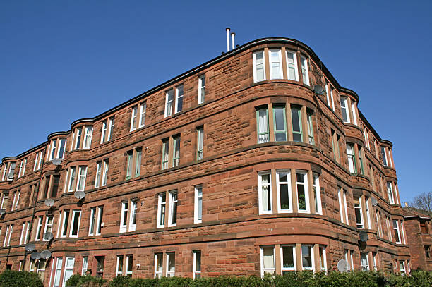 Victorian Tenement Flats, Glasgow stock photo