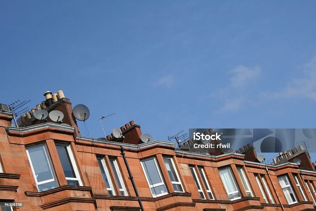 Viktorianische Tenement Flats, Glasgow - Lizenzfrei Altertümlich Stock-Foto