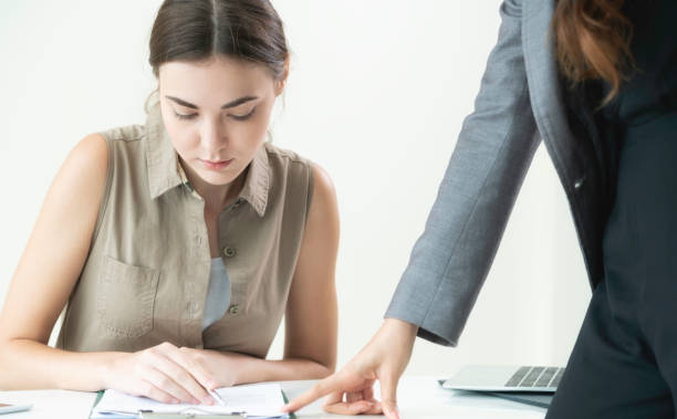 istock Young employee and manager in meeting at office. 963085172